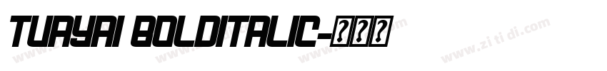 tuayai BoldItalic字体转换